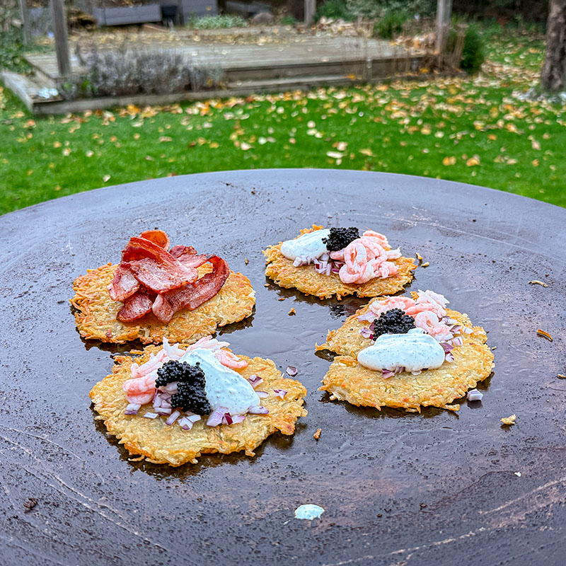 Bluegaz Timsfors Stekhäll 70 cm med 4 rårakor