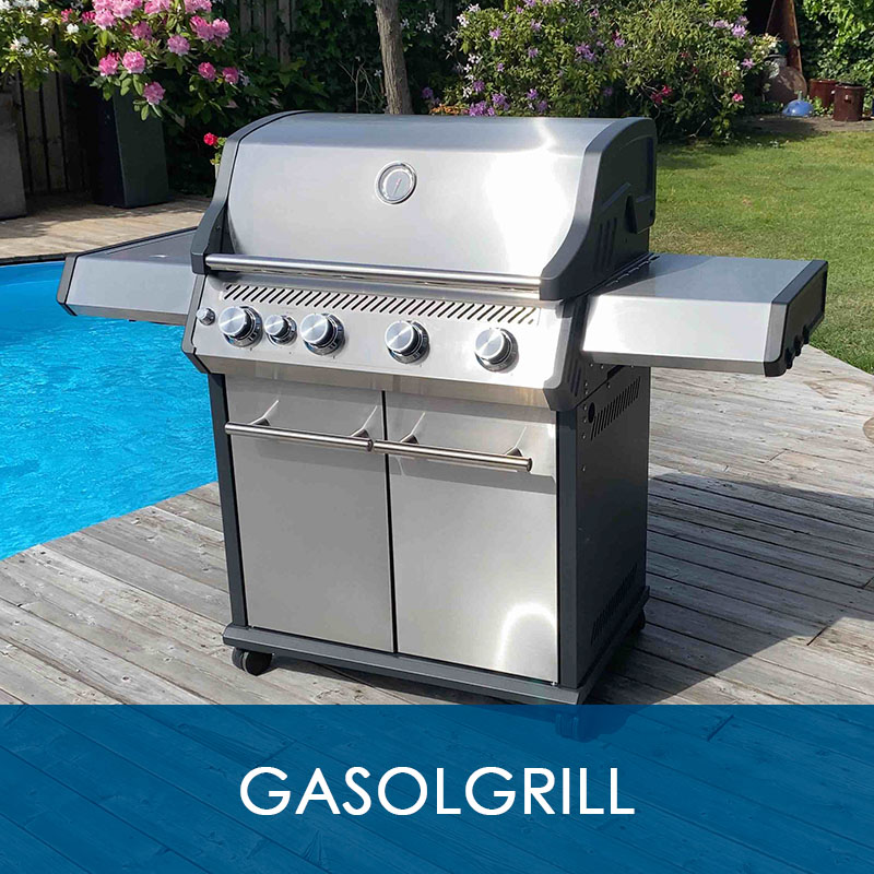 Bluegaz X1 Premium Classic Gasolgrill vid pool