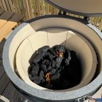 Bluegaz Kyoto Kamado Large med glödande kol