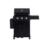Bluegaz X300 Gasolgrill framifrån med vänster sidobord nedfällt