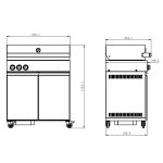 Bluegaz Z Gasolgrill olika mått