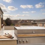 Bluegaz Z Inbyggnadsgrill inbyggd i gult kakel