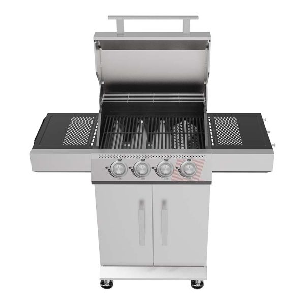 Bluegaz Z40 Gasolgrill med öppet lock framifrån