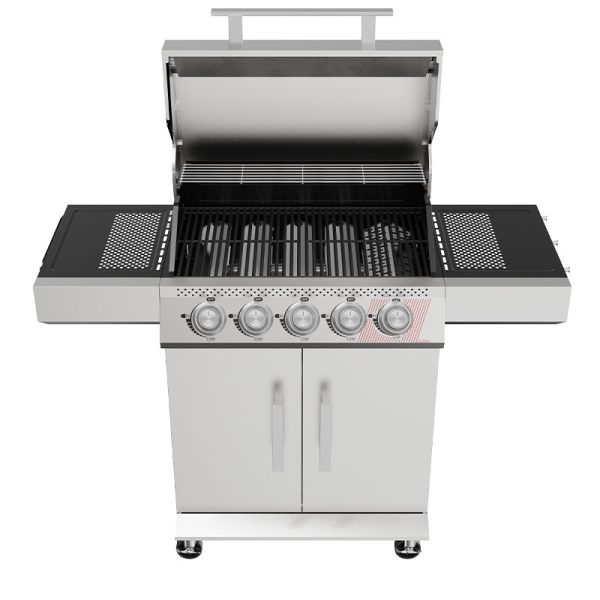 Bluegaz Z50 Gasolgrill med öppet lock framifrån