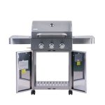 Bluegaz Z6 Gasolgrill med öppna dörrar sett framifrån