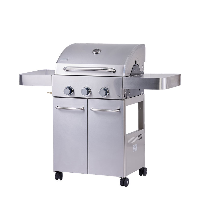 Bluegaz Z6 Gasolgrill med stängt lock sett från höger sida