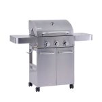 Bluegaz Z6 Gasolgrill med stängt lock sett från vänster sida