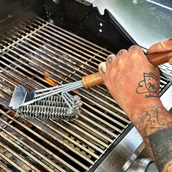 Rengör grillgaller med Bluegaz Elite Grillgallerborste trippel