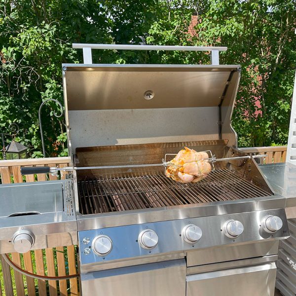 Bluegaz Z501 & X502 Rotisserie på Z501 Gasolgrill med hel kyckling