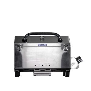 Bluegaz T10 Bärbar gasolgrill med stängt lock sett framifrån