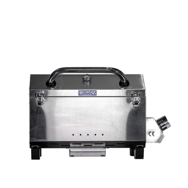 Bluegaz T10 Bärbar gasolgrill med stängt lock sett framifrån