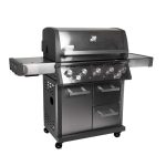 Bluegaz X502 Gasolgrill med stängt lock sett från vänster sida