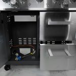 Bluegaz X502 Gasolgrill sizzle burner skåp inuti