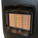 Bluegaz Gobi 2 Gasolkamin med fläkt keramiska element igång