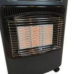 Bluegaz Tabernas Gasolkamin med fläkt keramiska element igång