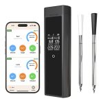 Bluegaz Trådlös Grilltermometer med 2 sonder sett från höger sida