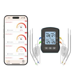 Bluegaz Trådlös grilltermometer med 4 sonder