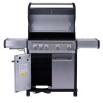 Bluegaz X1 Gasolgrill med öppet lock och vänster dörr öppen