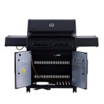 Bluegaz X402 Gasolgrill med stängt lock och öppna dörrar sett framifrån