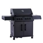 Bluegaz X402 Gasolgrill med stängt lock sett från vänster sida