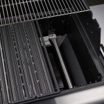 Bluegaz X401 Gasolgrill brännare bredvid grillgaller