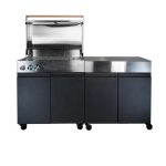 Bluegaz Z Gasolgrill plus Z Sidomodul med locket öppet